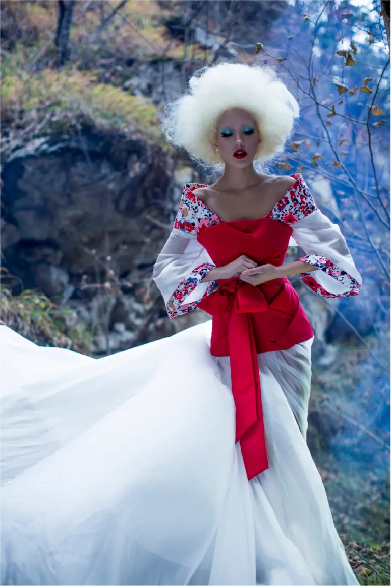 Look 01 from the Geisha collection by Etnik Shala