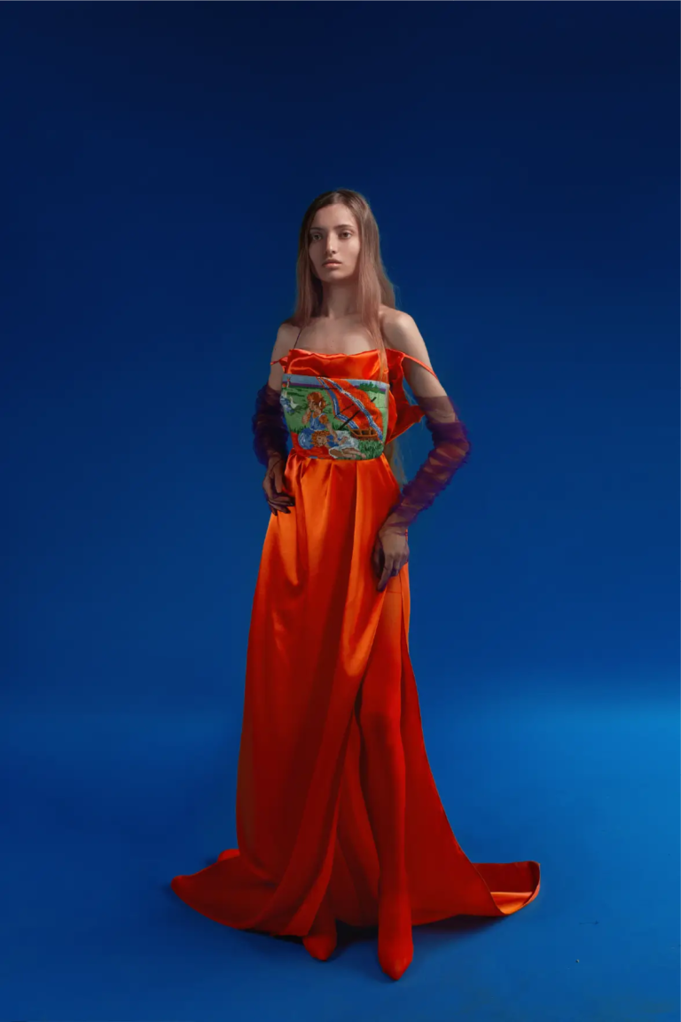 Look 04 from the Goblen collection by Etnik Shala