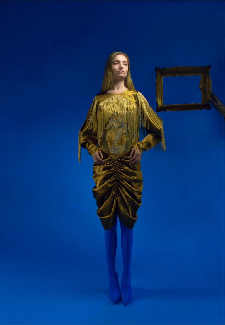 Look 07 from the Goblen collection by Etnik Shala