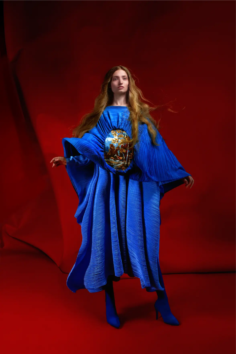 Look 08 from the Goblen collection by Etnik Shala