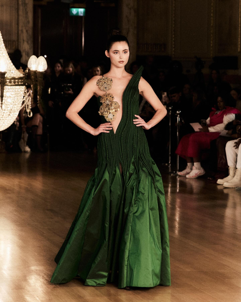 Look 15 from the Myth collection by Etnik Shala