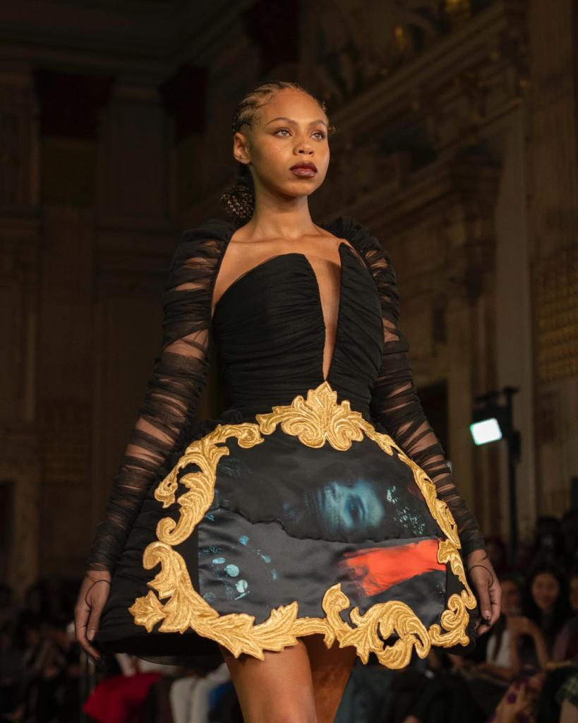 Look 18 from the Myth collection by Etnik Shala