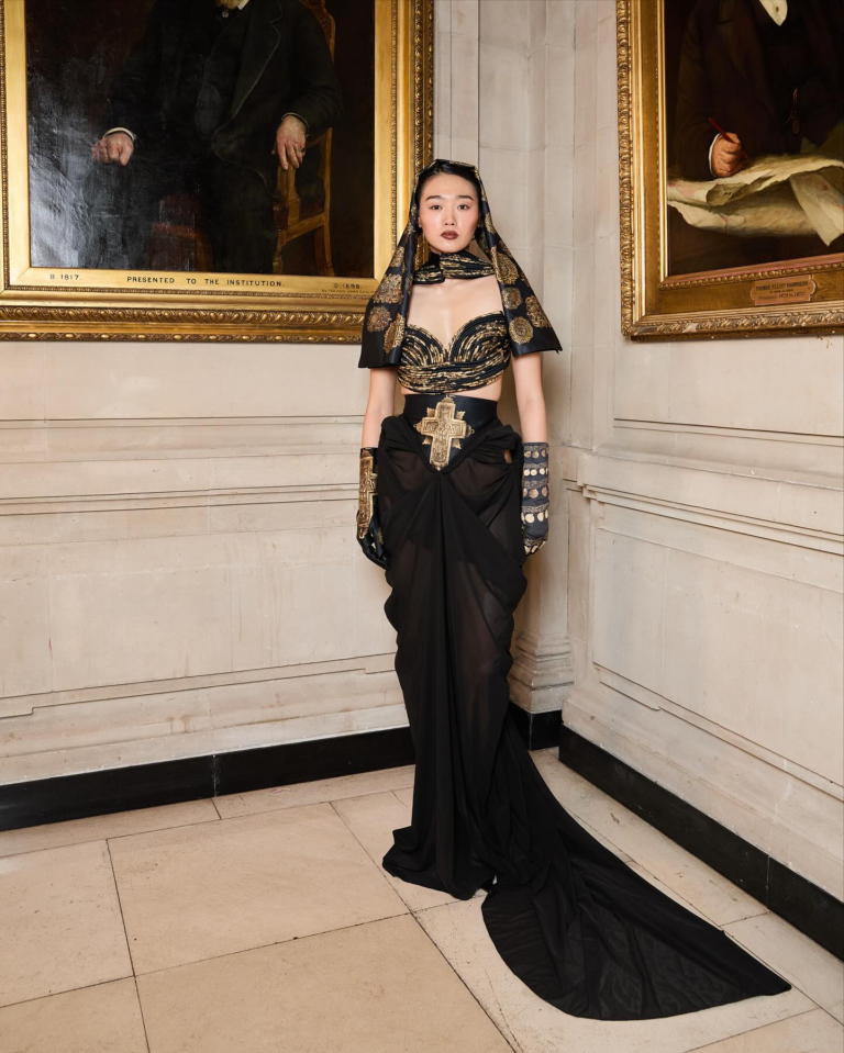 Look 22 from the Myth collection by Etnik Shala