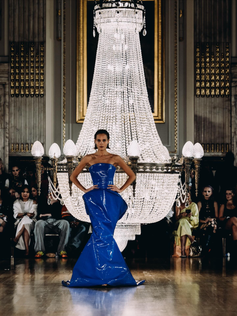 Look 25 from the Myth collection by Etnik Shala