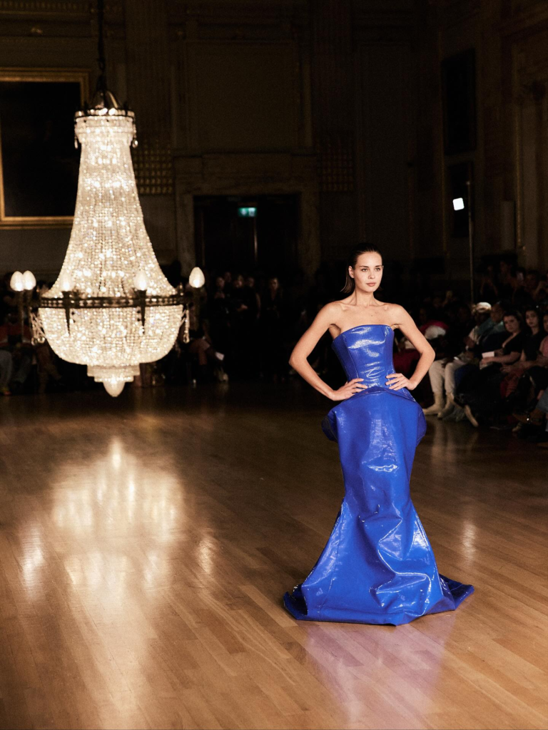 Look 28 from the Myth collection by Etnik Shala