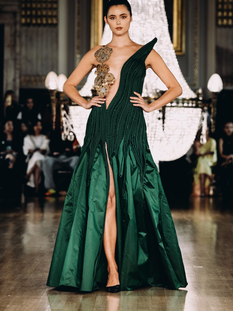 Look 04 from the Myth collection by Etnik Shala