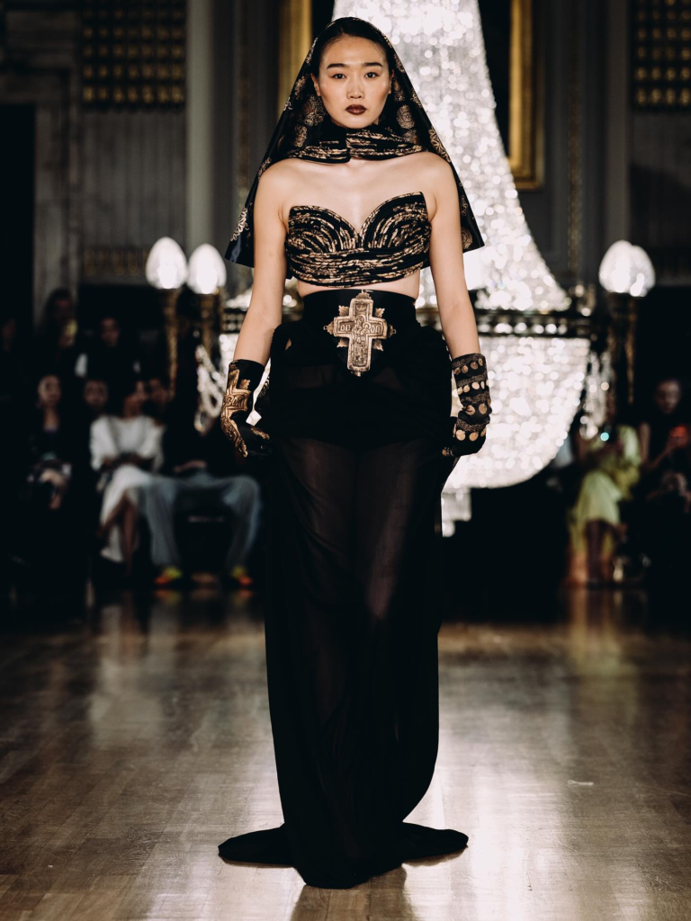Look 06 from the Myth collection by Etnik Shala
