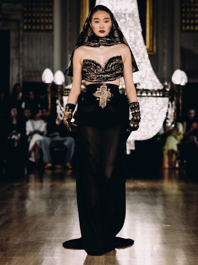 Look 06 from the Myth collection by Etnik Shala