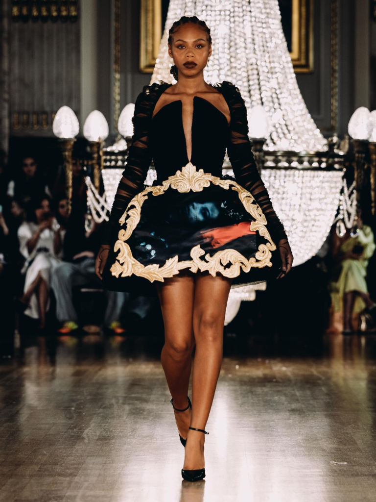 Look 07 from the Myth collection by Etnik Shala