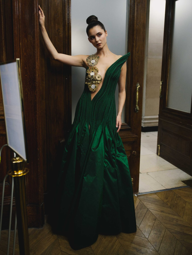 Look 08 from the Myth collection by Etnik Shala