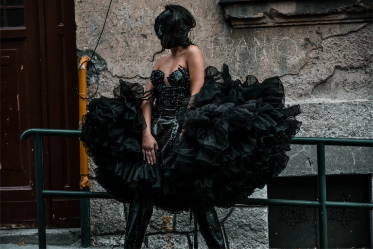 Look 18 from the Wounded Swan collection by Etnik Shala