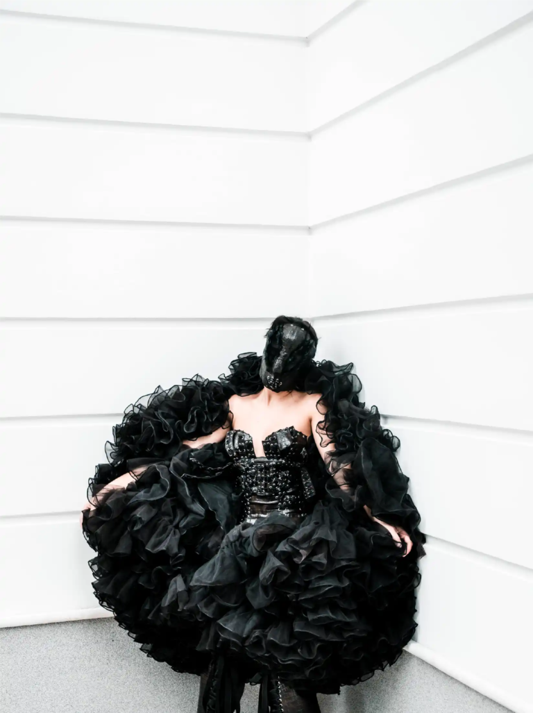 Look 03 from the Wounded Swan collection by Etnik Shala