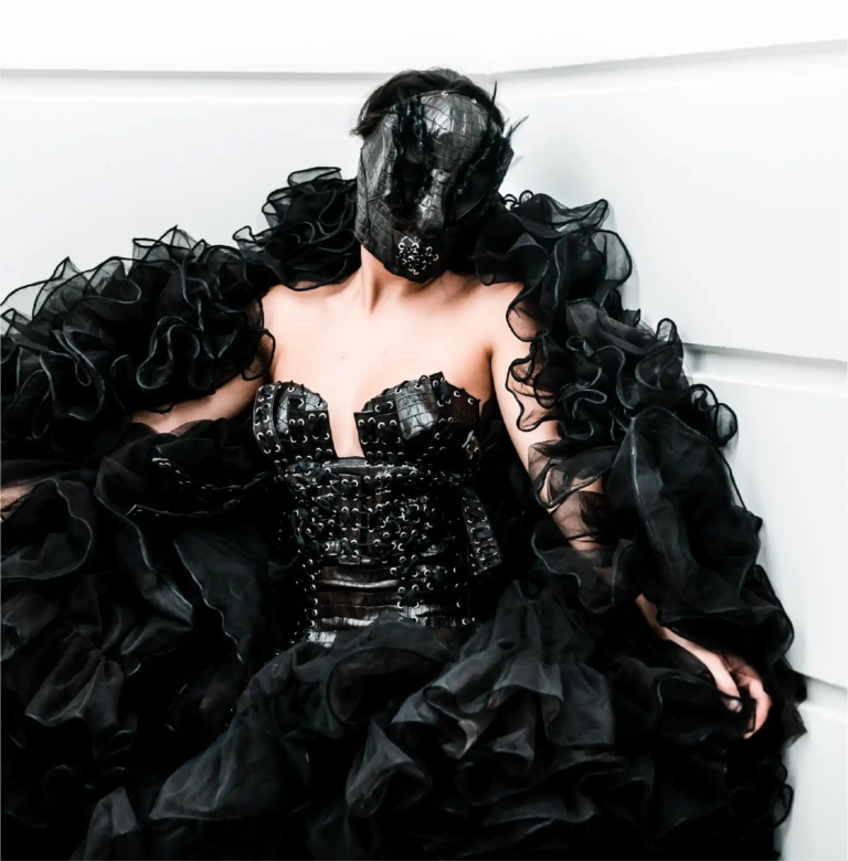 Look 04 from the Wounded Swan collection by Etnik Shala