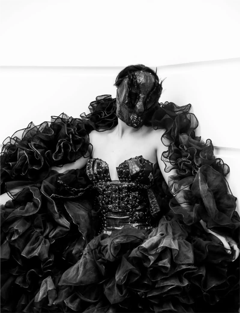 Look 05 from the Wounded Swan collection by Etnik Shala