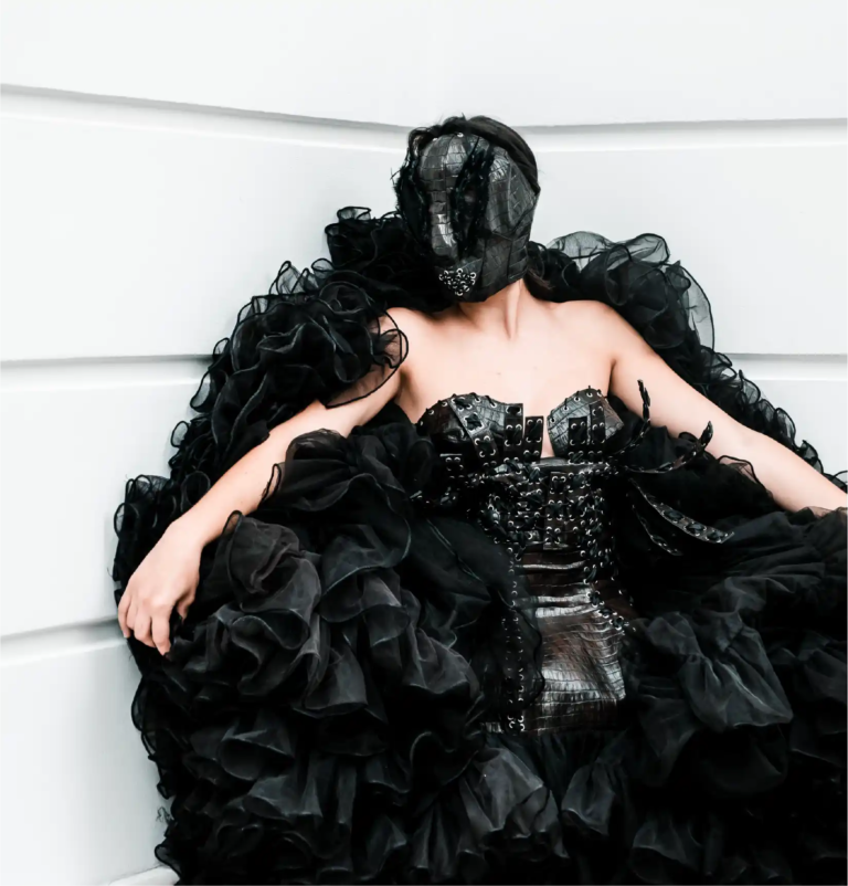 Look 02 from the Wounded Swan collection by Etnik Shala