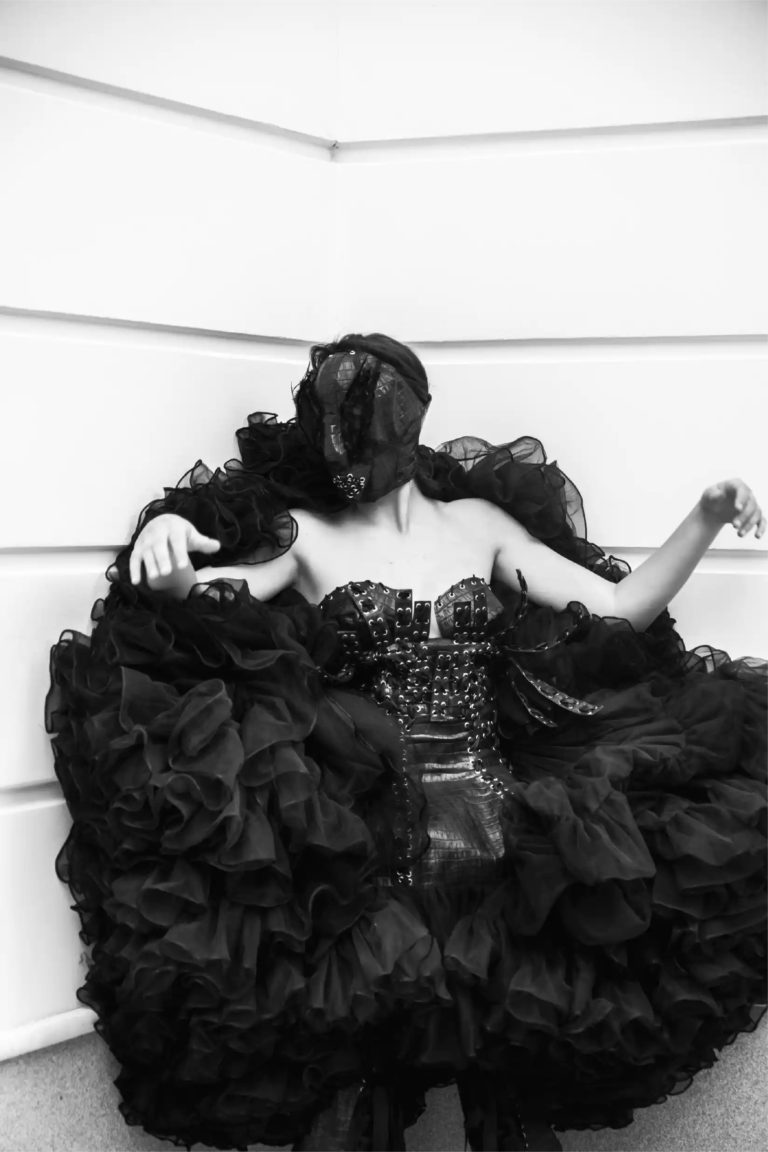 Look 08 from the Wounded Swan collection by Etnik Shala